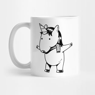 Unicorn - Cute and funny unicorn hand drawn Mug